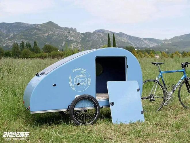 式浪漫！Nirvana Van自行车移动小窝不朽情缘网站29万元起54kg水滴房车的法(图5)