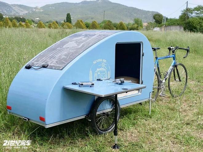 式浪漫！Nirvana Van自行车移动小窝不朽情缘网站29万元起54kg水滴房车的法(图6)