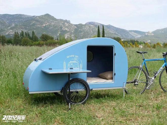 式浪漫！Nirvana Van自行车移动小窝不朽情缘网站29万元起54kg水滴房车的法(图11)
